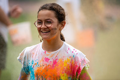 Camper during color wars